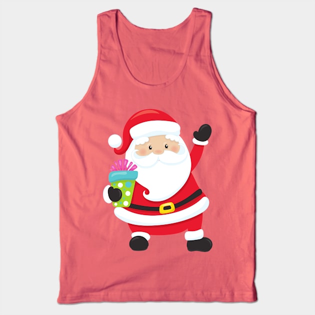 Santa Claus, Presents, Gifts, Christmas, Xmas Tank Top by Jelena Dunčević